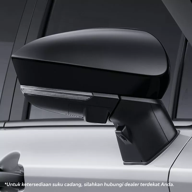 Black Outer Mirror Cover